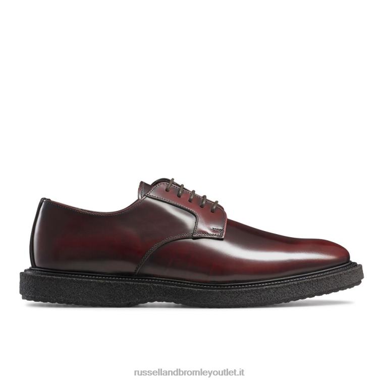 rosso V0V4J599 uomini Russell And Bromley oporto hi-shine derby