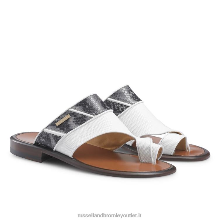 bianco V0V4J540 uomini Russell And Bromley sandalo open toe barolo