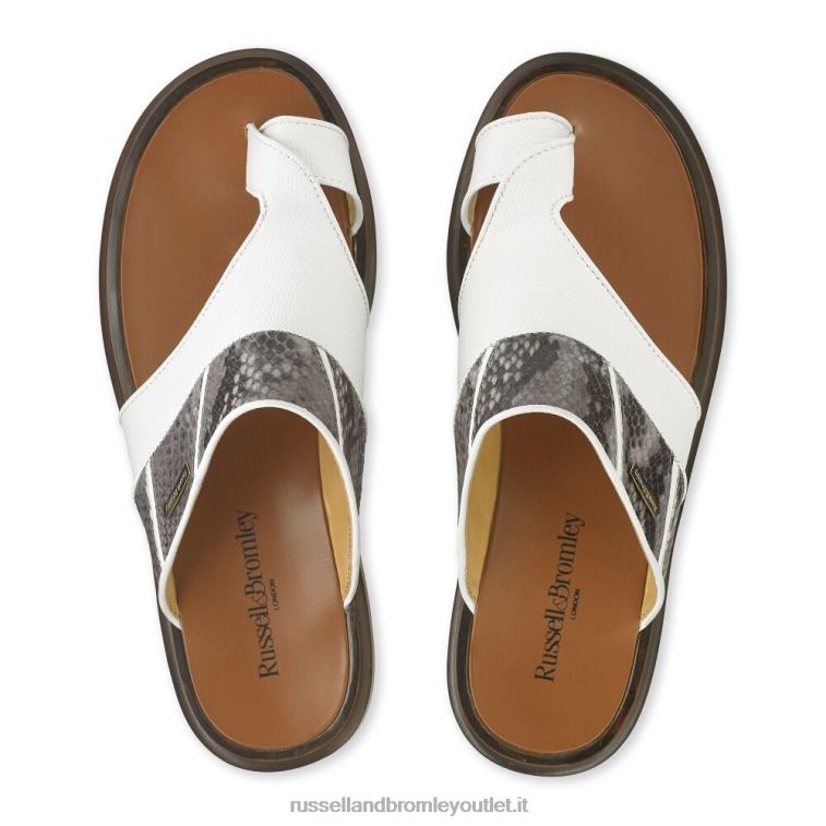bianco V0V4J540 uomini Russell And Bromley sandalo open toe barolo