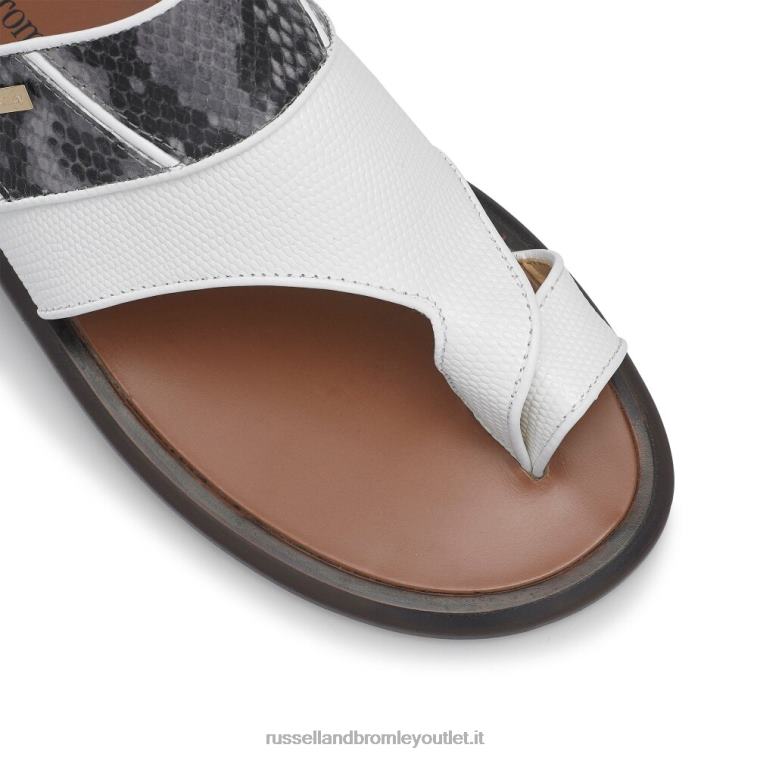 bianco V0V4J540 uomini Russell And Bromley sandalo open toe barolo
