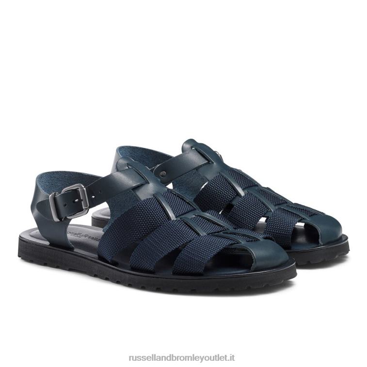 blu V0V4J531 uomini Russell And Bromley fab fisher pescatore in tessuto con fibbia