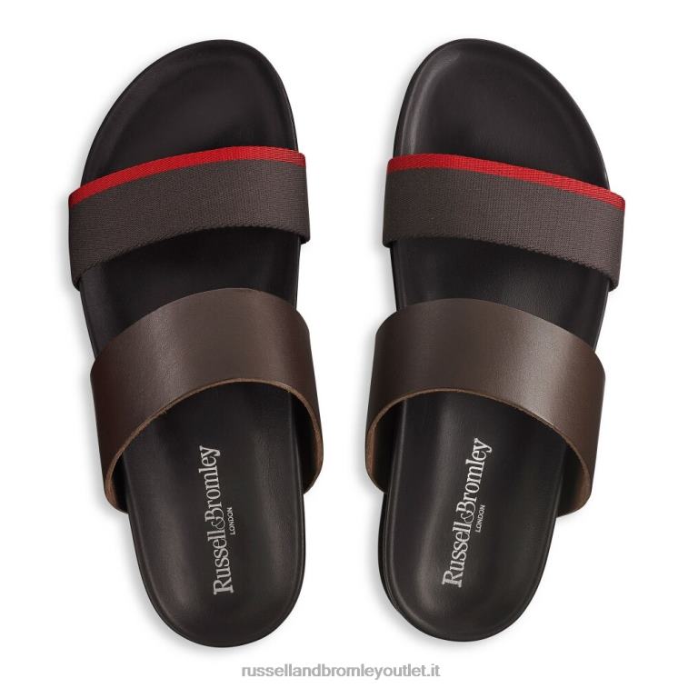 marrone V0V4J507 uomini Russell And Bromley sandalo plantare linea fab