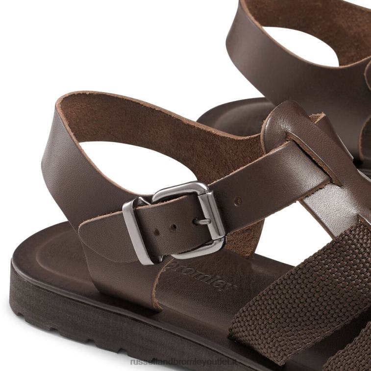 marrone V0V4J520 uomini Russell And Bromley fab fisher pescatore in tessuto con fibbia