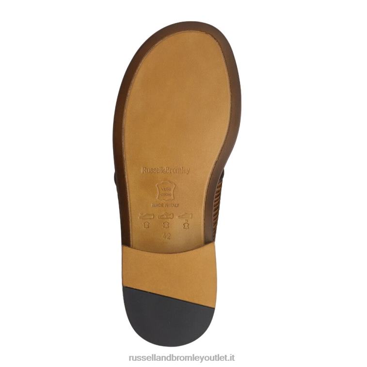 marrone V0V4J525 uomini Russell And Bromley sandalo alluce perugia