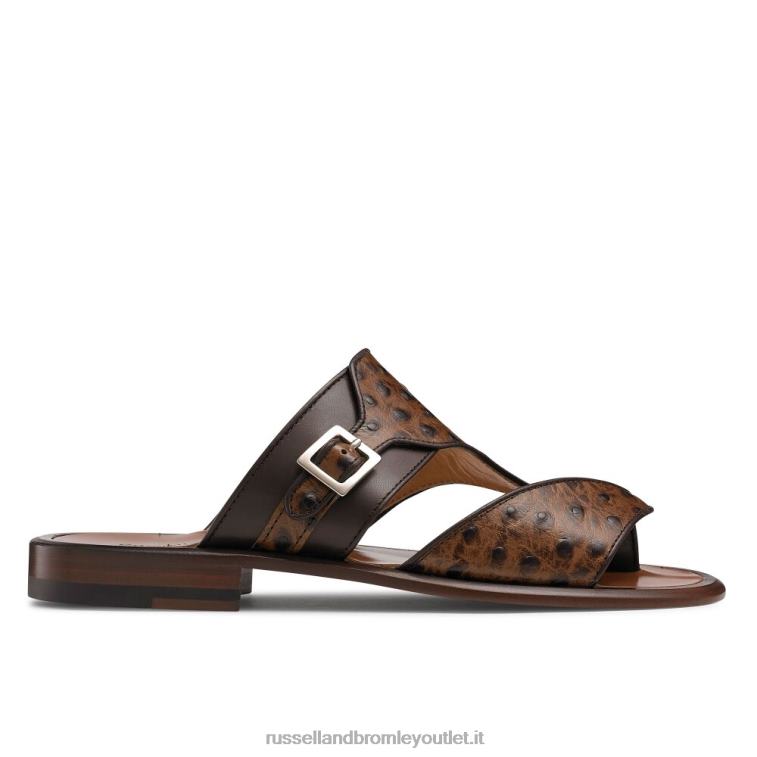 marrone V0V4J533 uomini Russell And Bromley sandalo infradito valentia