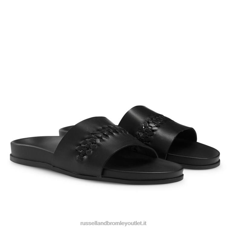 nero V0V4J503 uomini Russell And Bromley cursore del dettaglio del tessuto scorrevole