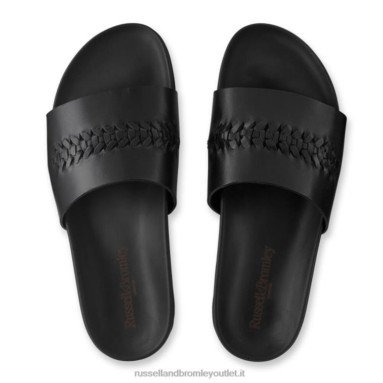 nero V0V4J503 uomini Russell And Bromley cursore del dettaglio del tessuto scorrevole