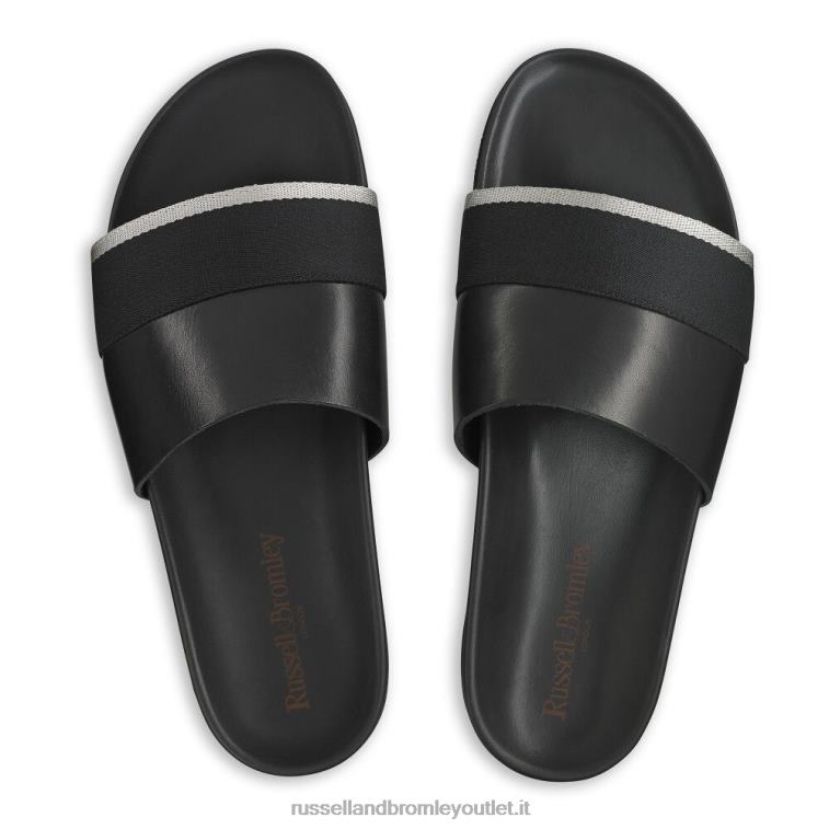 nero V0V4J505 uomini Russell And Bromley favoloso sandalo scorrevole
