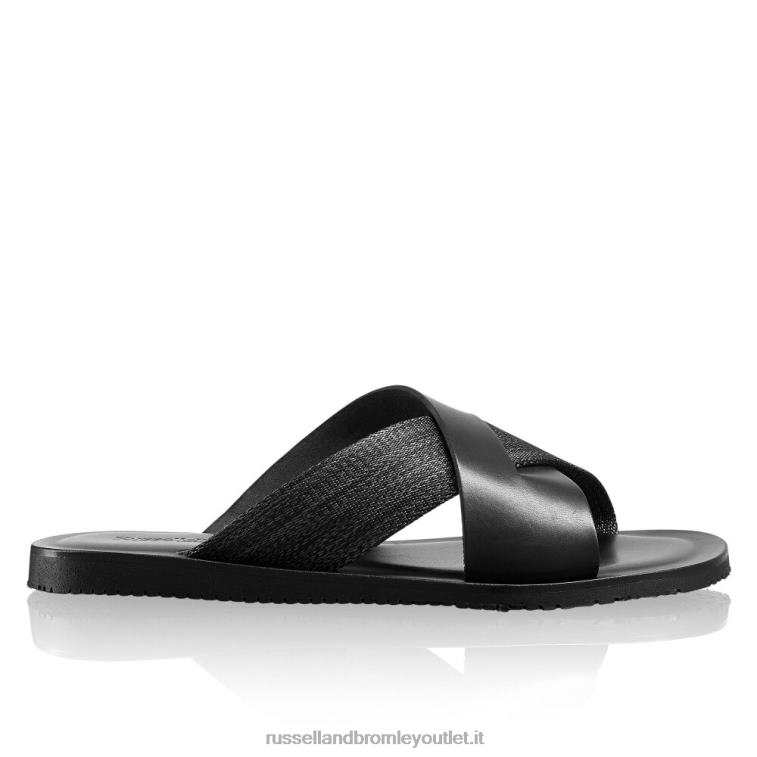 nero V0V4J510 uomini Russell And Bromley favoloso cursore slip-on scorrevole