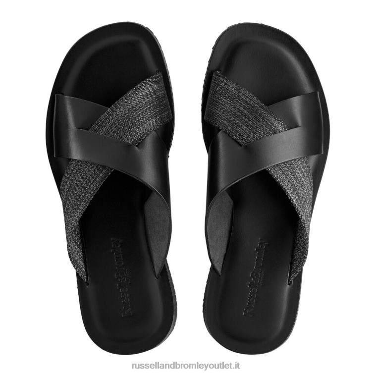 nero V0V4J510 uomini Russell And Bromley favoloso cursore slip-on scorrevole