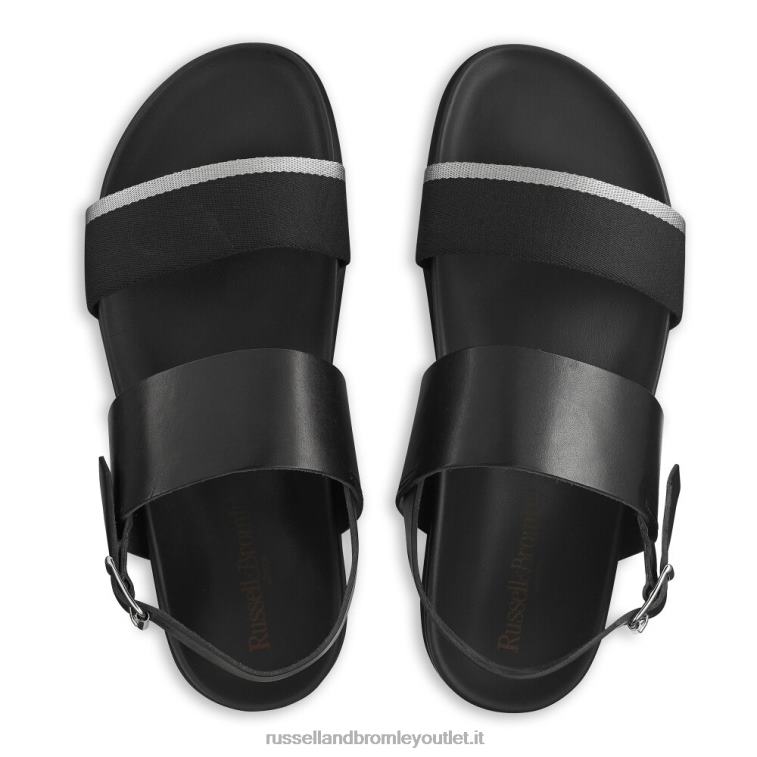 nero V0V4J512 uomini Russell And Bromley favolosi sandali con cinturino posteriore