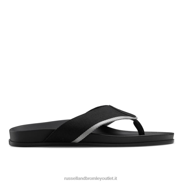 nero V0V4J513 uomini Russell And Bromley favoloso sandalo post toe post