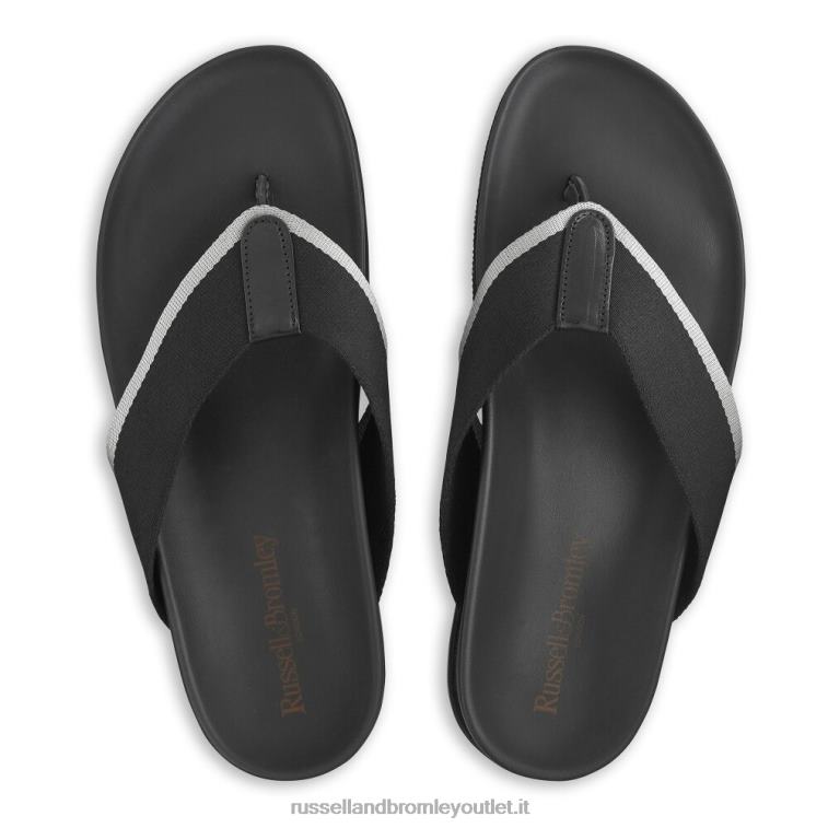 nero V0V4J513 uomini Russell And Bromley favoloso sandalo post toe post