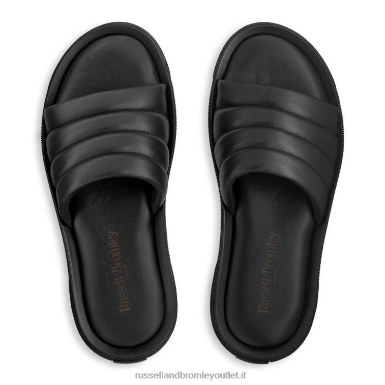 nero V0V4J515 uomini Russell And Bromley sandalo scorrevole di lusso