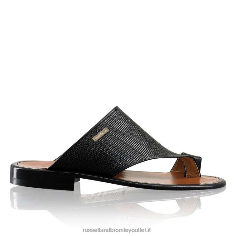 nero V0V4J526 uomini Russell And Bromley sandalo alluce perugia
