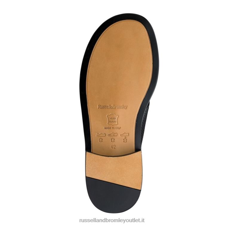 nero V0V4J526 uomini Russell And Bromley sandalo alluce perugia