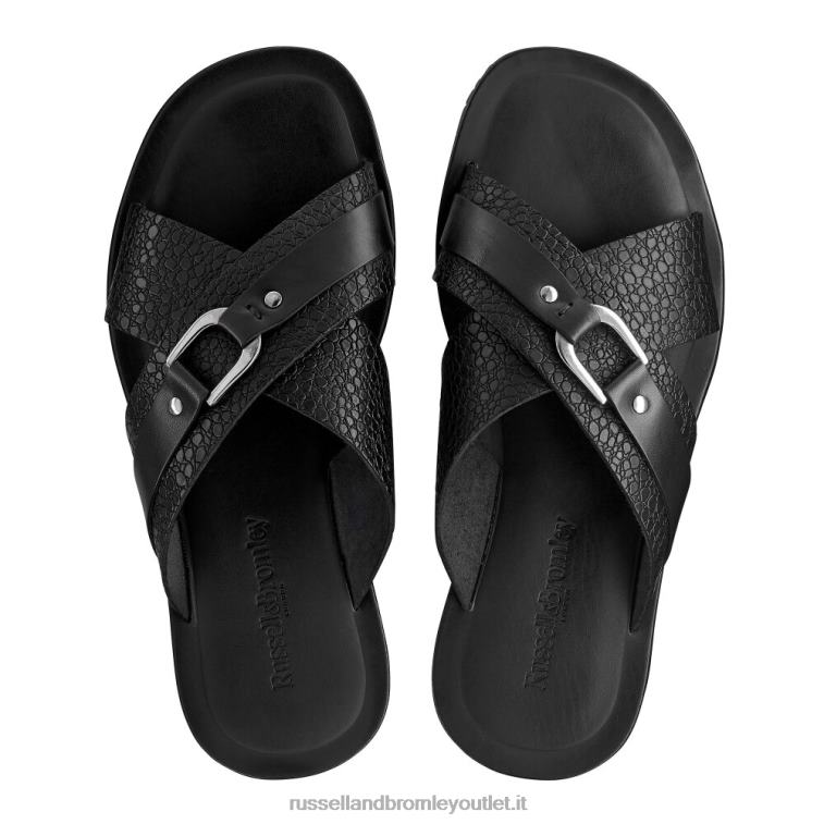 nero V0V4J528 uomini Russell And Bromley sandalo slide da sogno