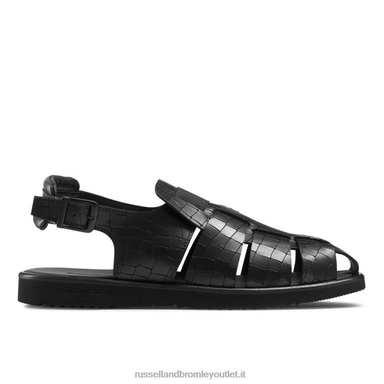 nero V0V4J529 uomini Russell And Bromley sandalo punta chiusa fibbia san cono
