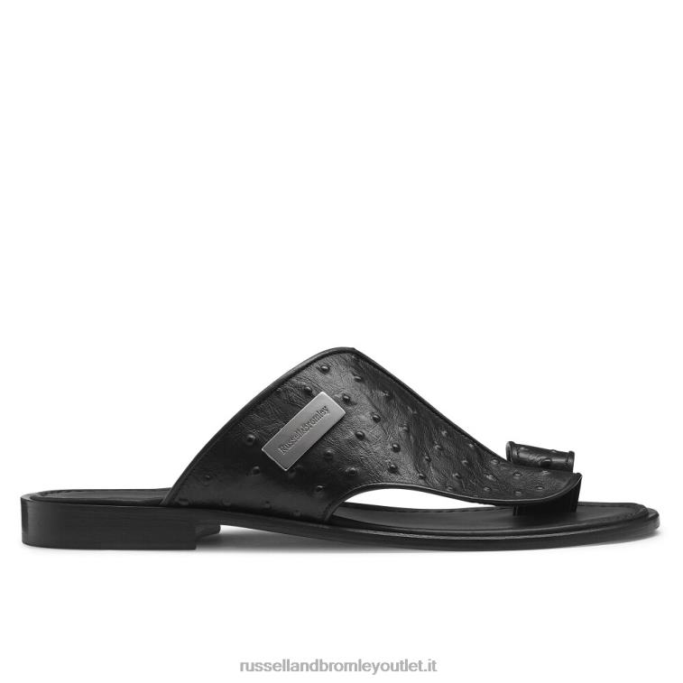 nero V0V4J535 uomini Russell And Bromley sandalo a punta araba