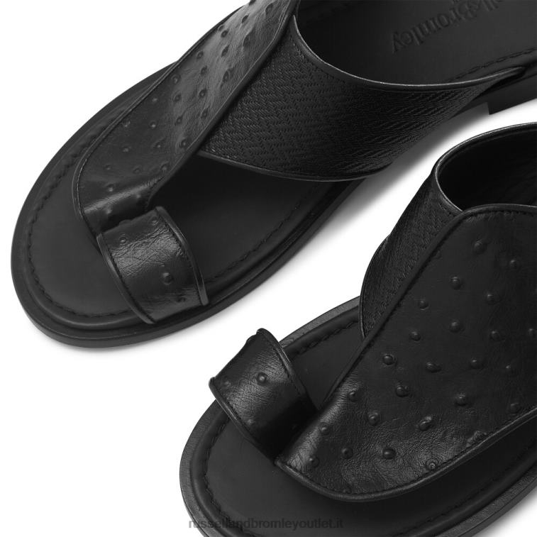nero V0V4J535 uomini Russell And Bromley sandalo a punta araba