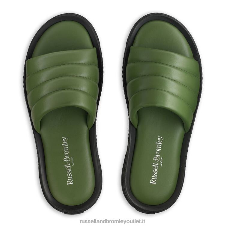 verde V0V4J516 uomini Russell And Bromley sandalo scorrevole di lusso