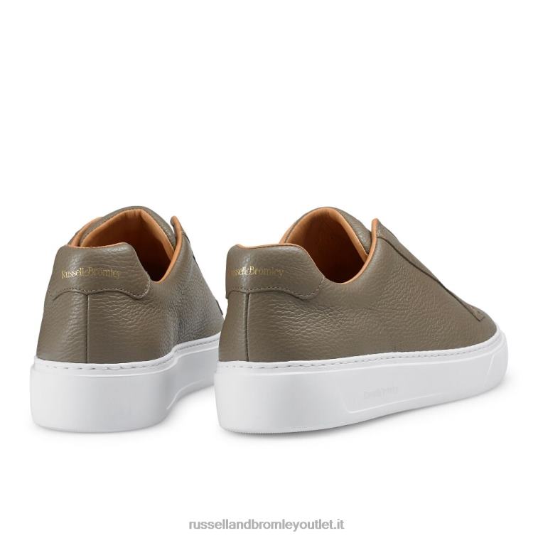 beige V0V4J426 uomini Russell And Bromley sneaker slipway senza lacci