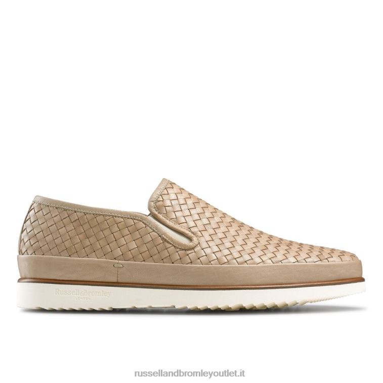 beige V0V4J435 uomini Russell And Bromley sneaker sanmarino senza lacci