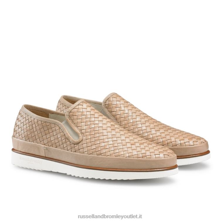 beige V0V4J435 uomini Russell And Bromley sneaker sanmarino senza lacci