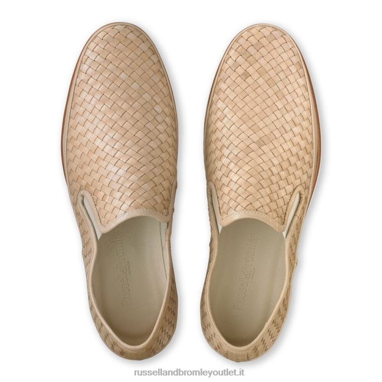 beige V0V4J435 uomini Russell And Bromley sneaker sanmarino senza lacci