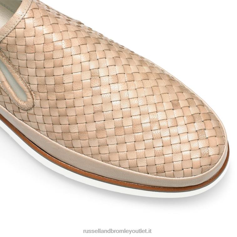 beige V0V4J435 uomini Russell And Bromley sneaker sanmarino senza lacci