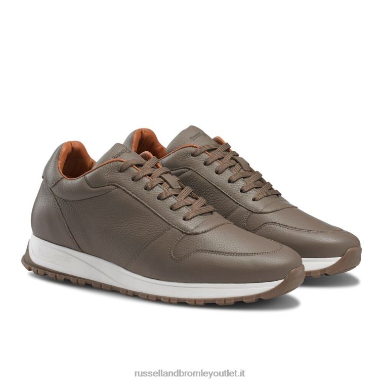 beige V0V4J450 uomini Russell And Bromley corridore stringato della passerella