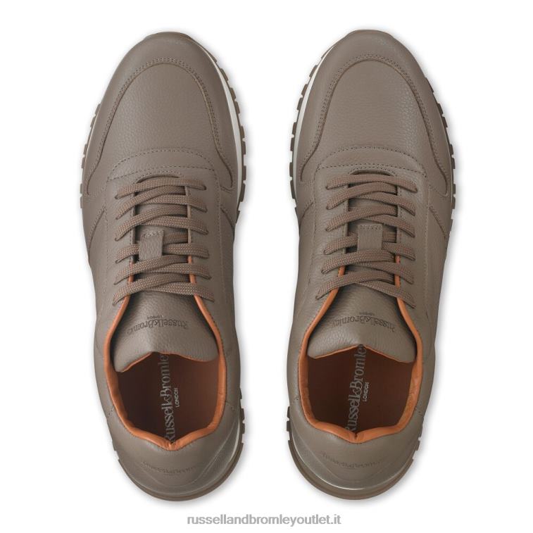 beige V0V4J450 uomini Russell And Bromley corridore stringato della passerella