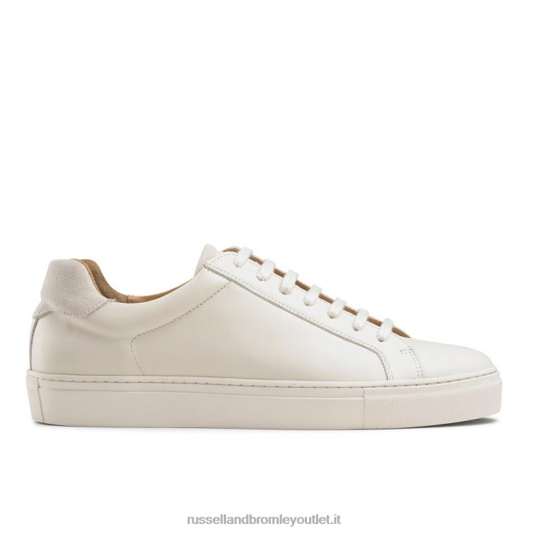 beige V0V4J476 uomini Russell And Bromley sneaker stringata derby downfield