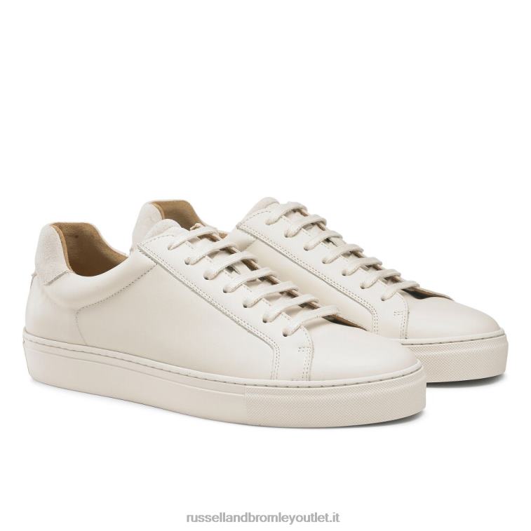 beige V0V4J476 uomini Russell And Bromley sneaker stringata derby downfield