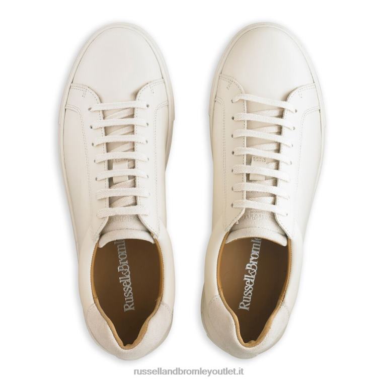 beige V0V4J476 uomini Russell And Bromley sneaker stringata derby downfield