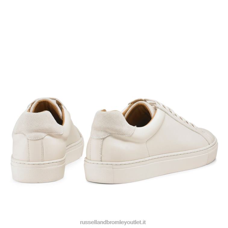 beige V0V4J476 uomini Russell And Bromley sneaker stringata derby downfield
