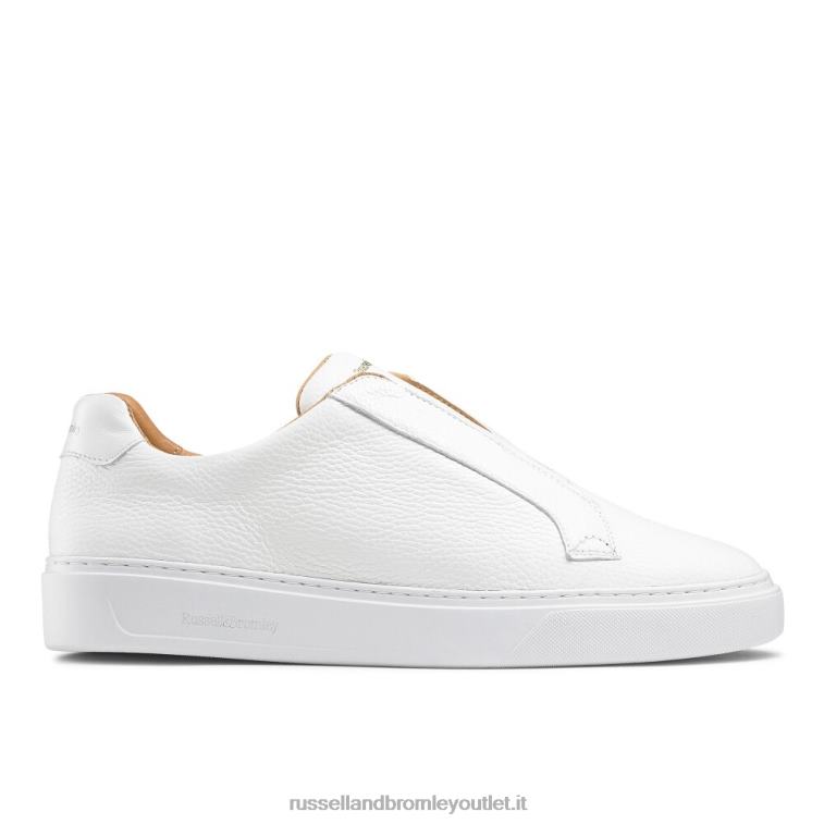 bianco V0V4J438 uomini Russell And Bromley sneaker slipway senza lacci