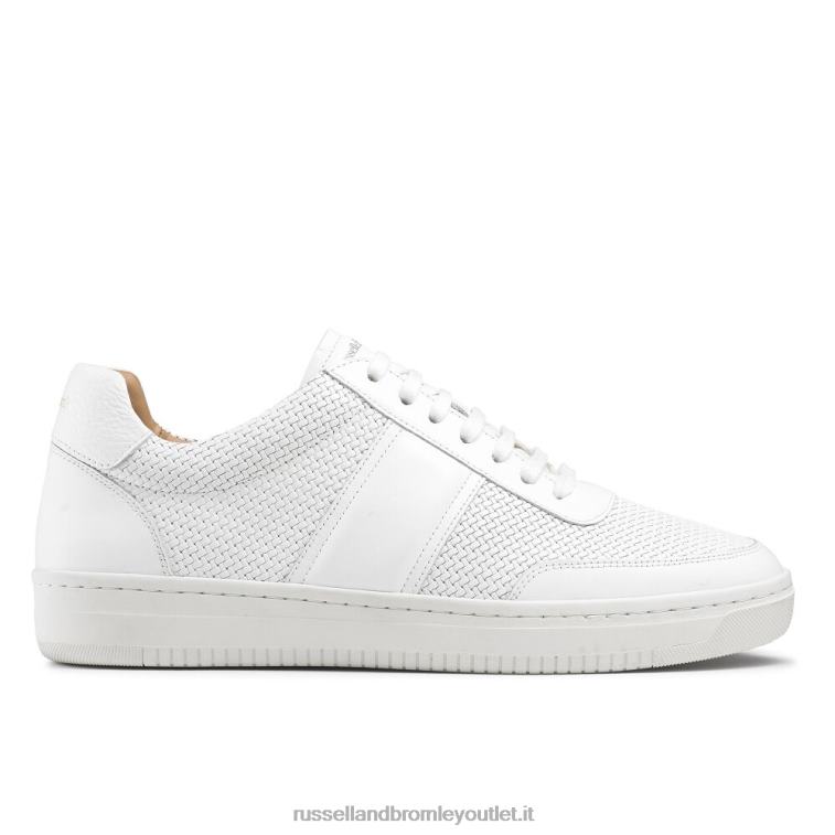 bianco V0V4J472 uomini Russell And Bromley sneaker bowery in pizzo oxford