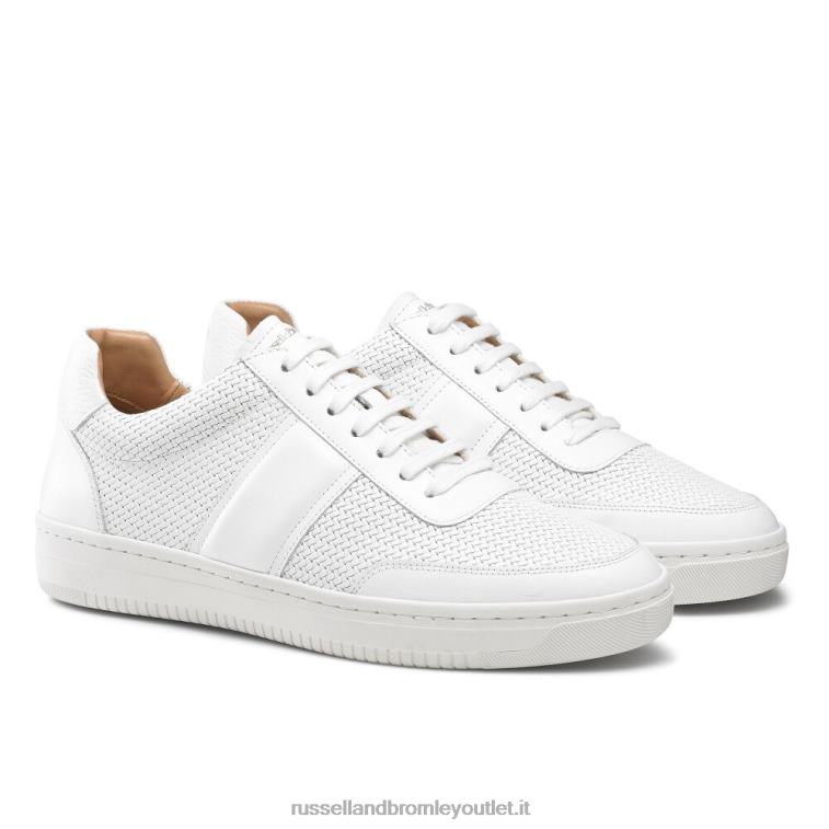 bianco V0V4J472 uomini Russell And Bromley sneaker bowery in pizzo oxford