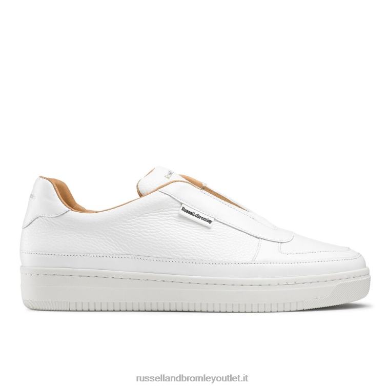 bianco V0V4J473 uomini Russell And Bromley sneaker lex senza lacci
