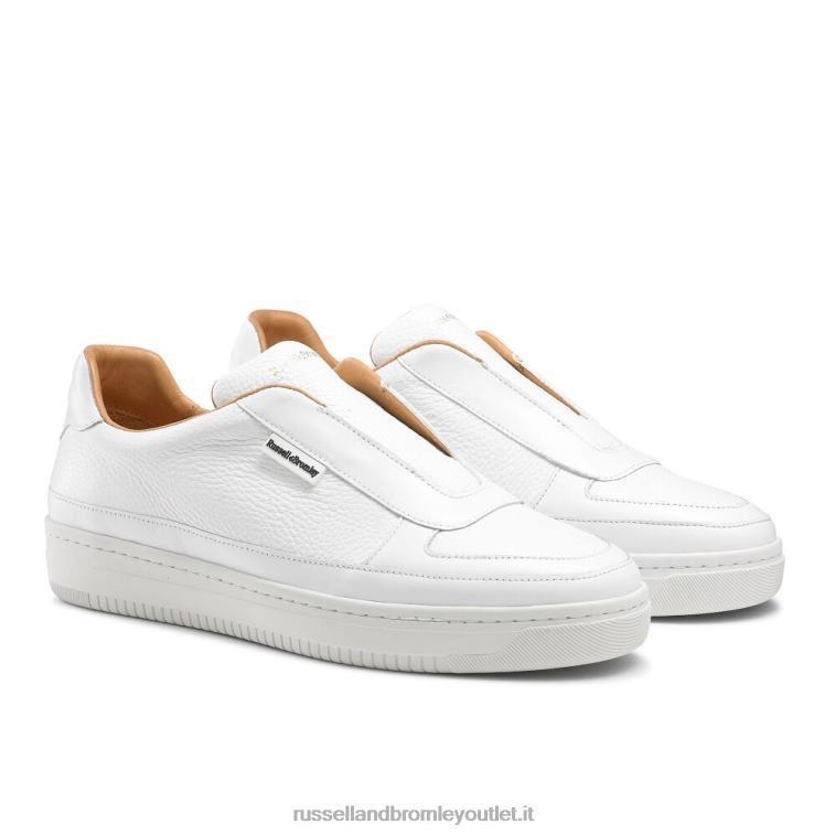 bianco V0V4J473 uomini Russell And Bromley sneaker lex senza lacci