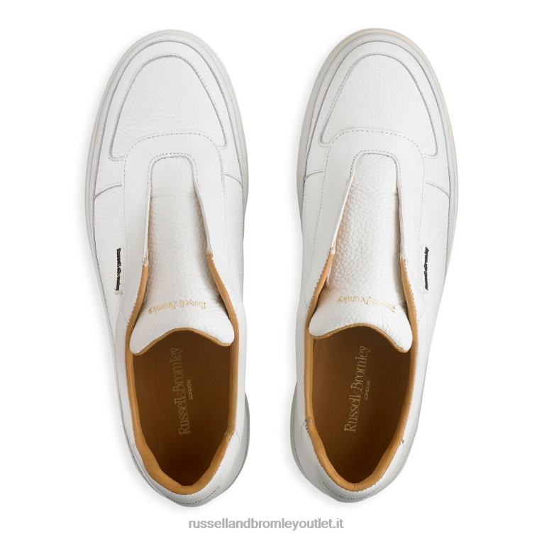 bianco V0V4J473 uomini Russell And Bromley sneaker lex senza lacci