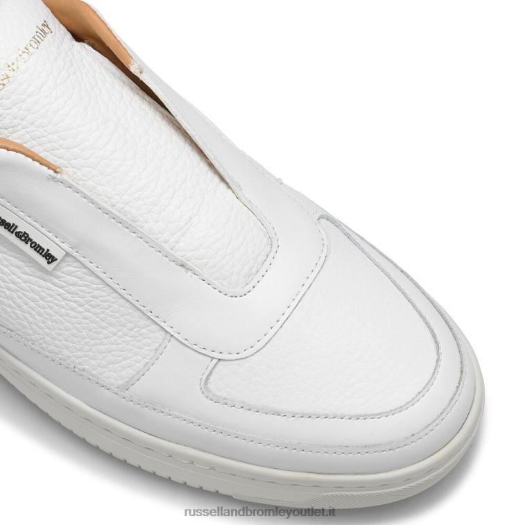 bianco V0V4J473 uomini Russell And Bromley sneaker lex senza lacci