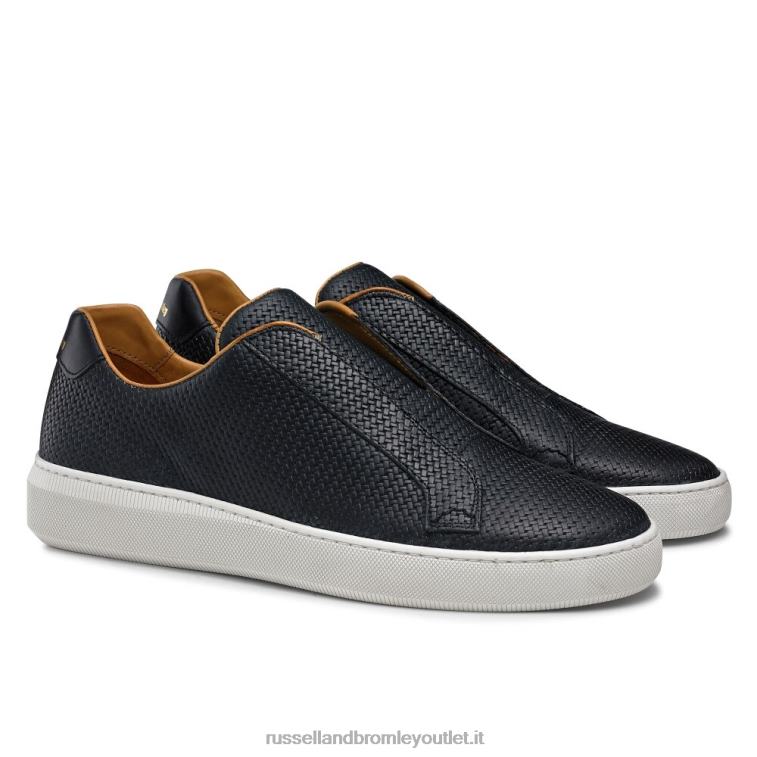 blu V0V4J429 uomini Russell And Bromley sneaker senza lacci clearway m