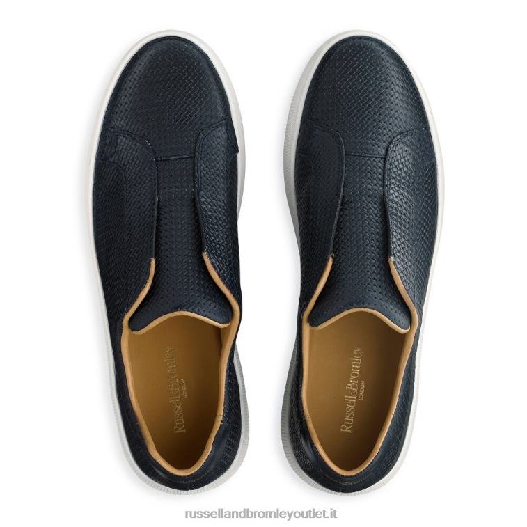 blu V0V4J429 uomini Russell And Bromley sneaker senza lacci clearway m