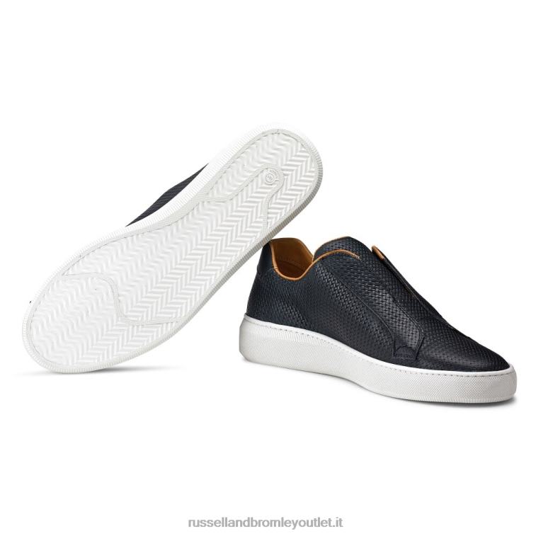 blu V0V4J429 uomini Russell And Bromley sneaker senza lacci clearway m