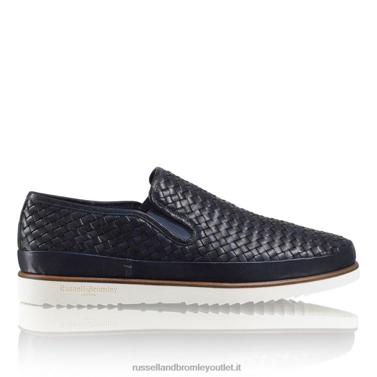 blu V0V4J434 uomini Russell And Bromley sneaker sanmarino senza lacci