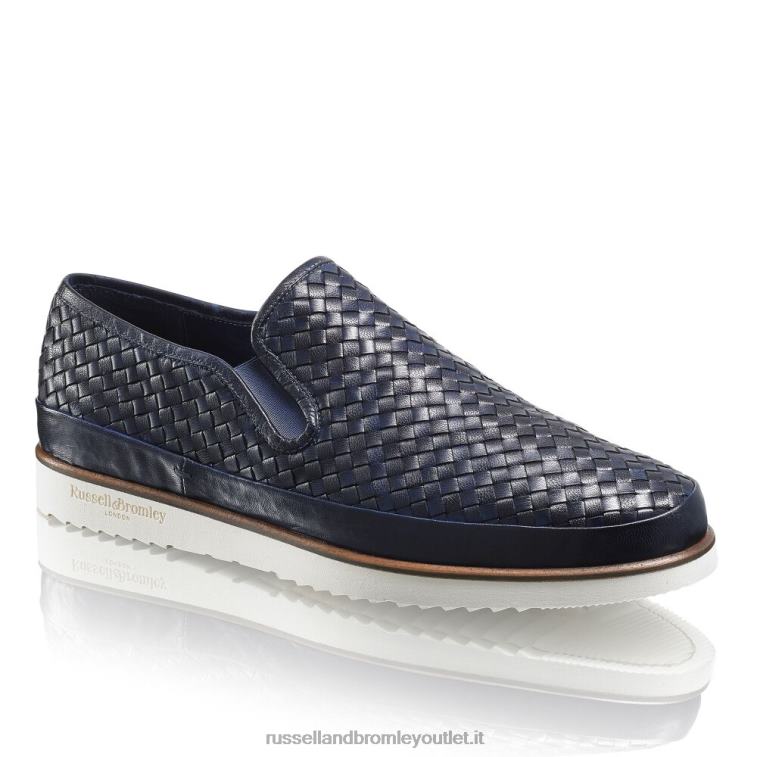 blu V0V4J434 uomini Russell And Bromley sneaker sanmarino senza lacci