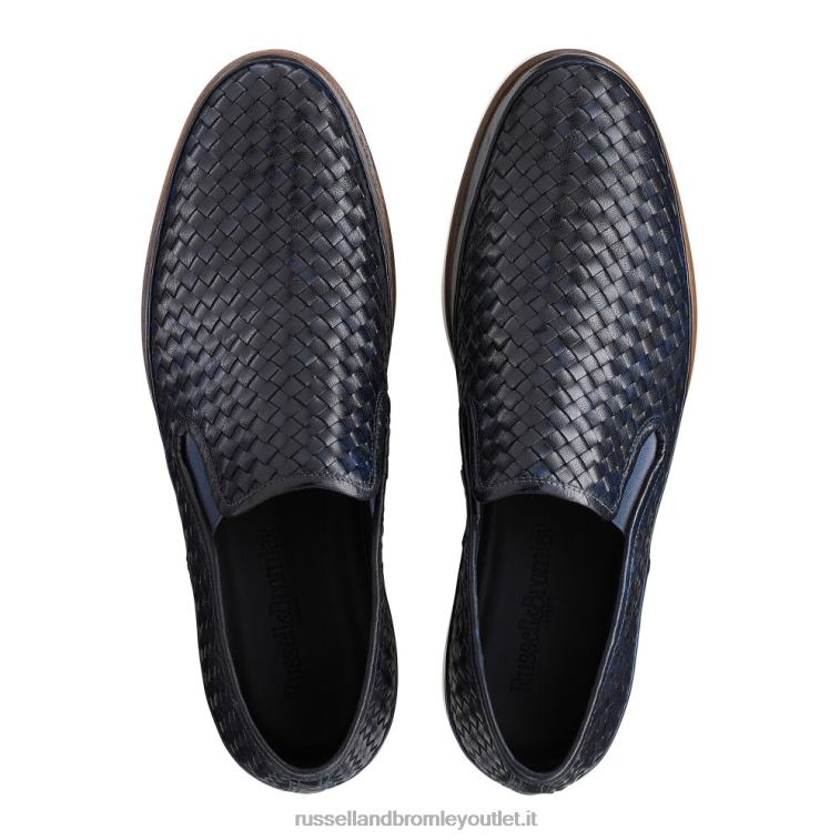 blu V0V4J434 uomini Russell And Bromley sneaker sanmarino senza lacci