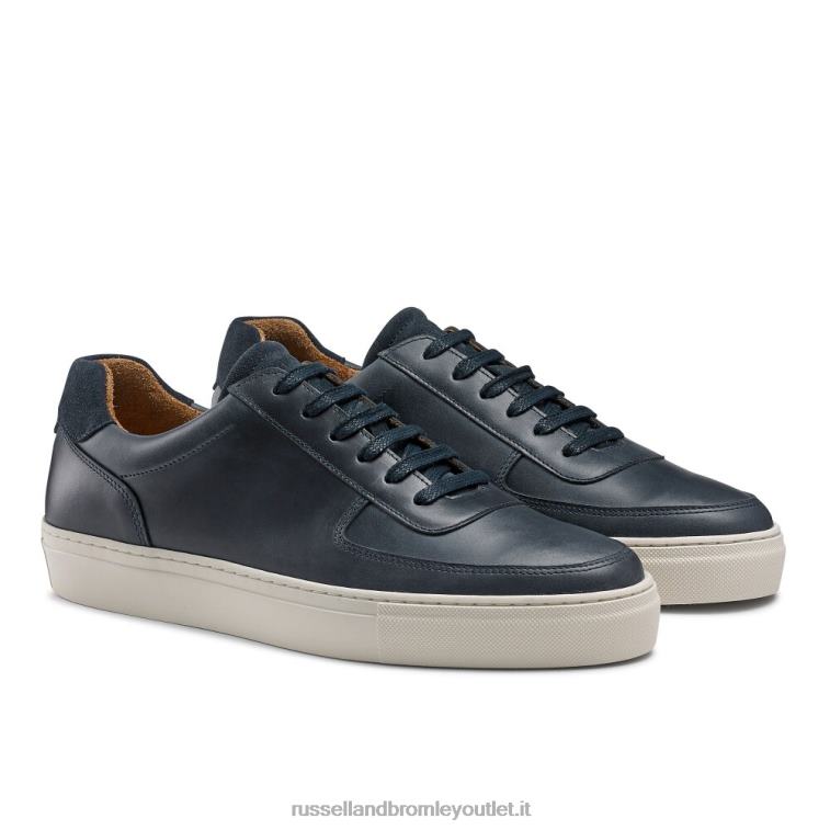 blu V0V4J452 uomini Russell And Bromley sneaker con lacci outfield